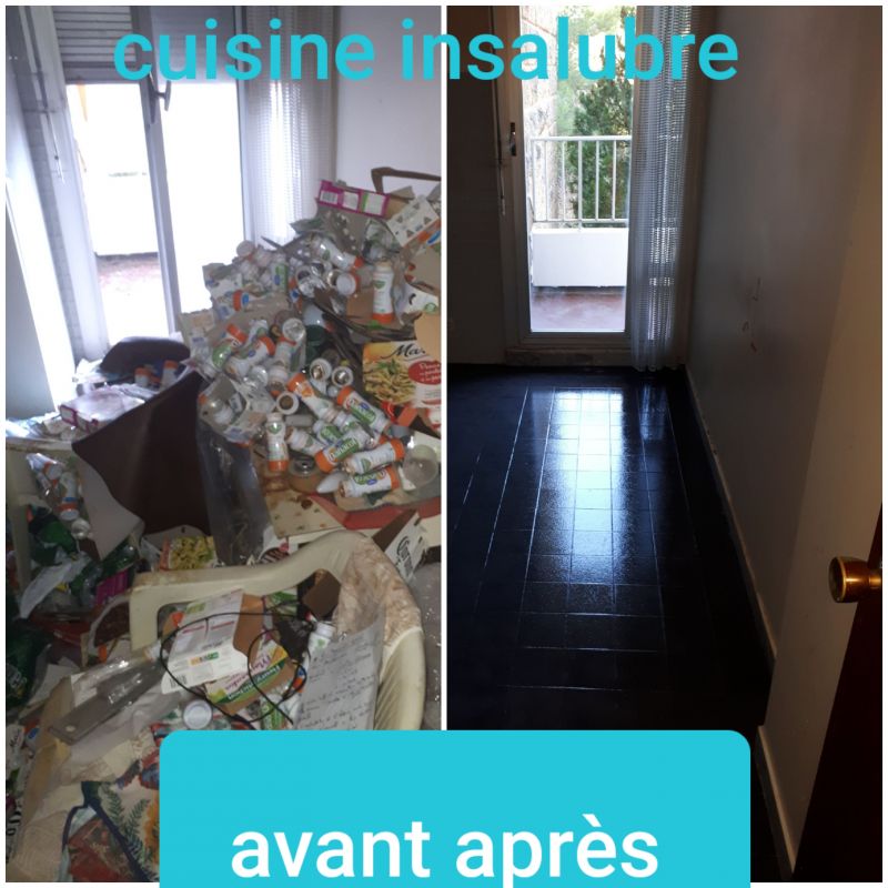 nettoyage d'un appartement insalubre à la Valentine 